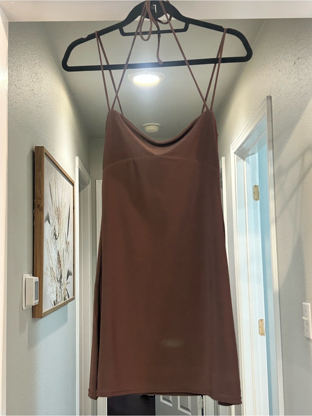 White Fox Boutique Chocolate Brown Mini Dress